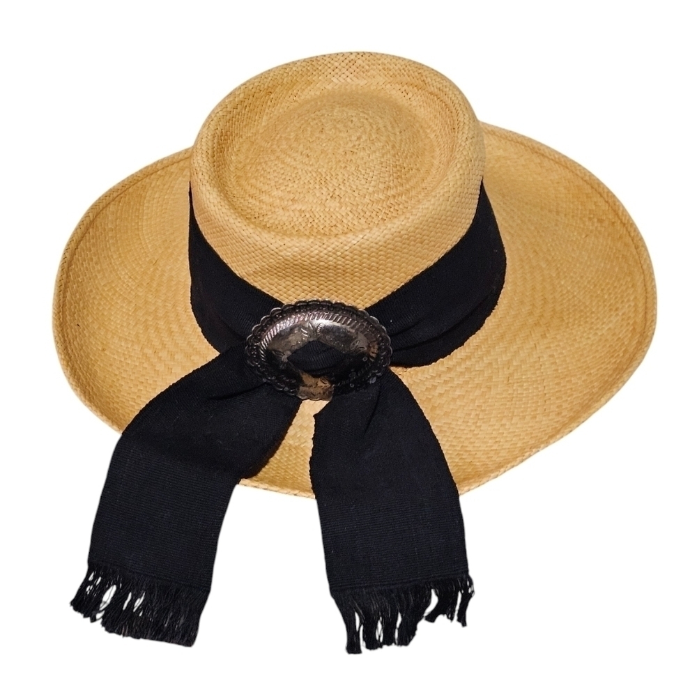 First Street Leather straw hat